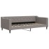 Sofá cama con colchón tela gris taupe 90x200