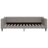Sofá cama con colchón tela gris taupe 90x200