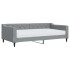 Sofá cama con colchón tela gris claro 100x200