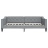 Sofá cama con colchón tela gris claro 100x200