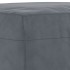 Juego de sofás con cojines 3 piezas terciopelo gris