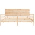 Estructura de cama de matrimonio con cabecero madera