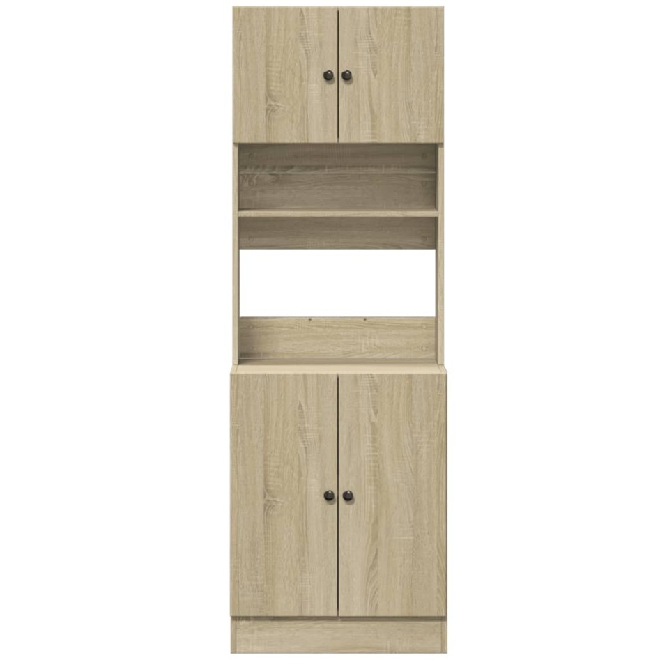 Mueble de cocina madera de ingeniería roble Sonoma 60x50x180