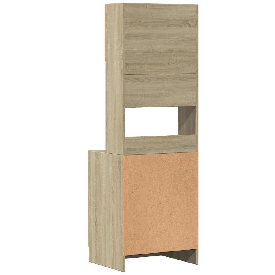 Mueble de cocina madera de ingeniería roble Sonoma 60x50x180