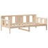 Set de sofá cama y banco con techo madera maciza pino 90x190