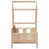 Sofá cama con techo de madera maciza de pino 80x200