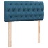 Cama box spring con colchón terciopelo azul oscuro 80x200