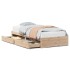 Estructura de cama sin colchón madera maciza de pino 100x200