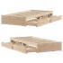 Estructura de cama sin colchón madera maciza de pino 100x200