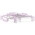 Estructura de cama sin colchón madera maciza de pino 100x200