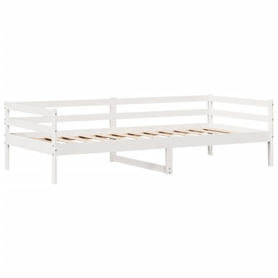Sofá cama con cajones madera maciza de pino 90x200
