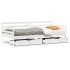 Sofá cama con cajones madera maciza de pino 90x200