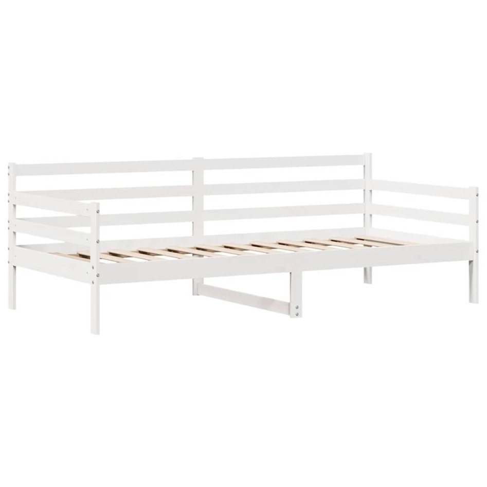 Sofá cama con cajones madera maciza de pino 90x200