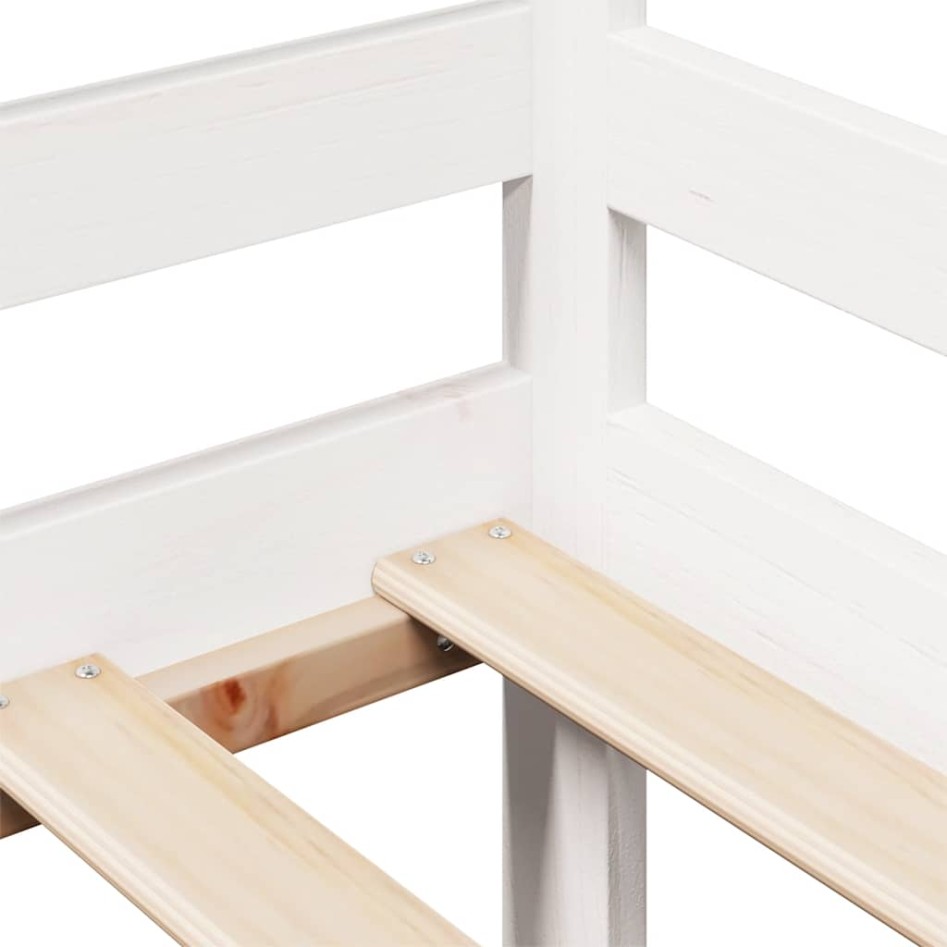 Sofá cama con cajones madera maciza de pino 90x200