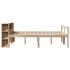 Cama con estantería sin colchón madera maciza de pino