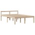 Cama con estantería sin colchón madera maciza de pino