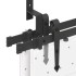 Kit de herrajes para puertas correderas acero negro 305