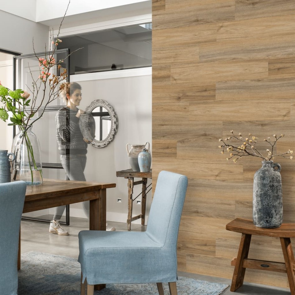 WallArt Tablones aspecto madera GL-WA27 30 uds roble marrón