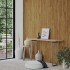 Paneles de pared con aspecto de madera PVC marrón 4,12