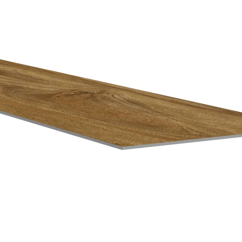 Paneles de pared con aspecto de madera PVC marrón 4,12