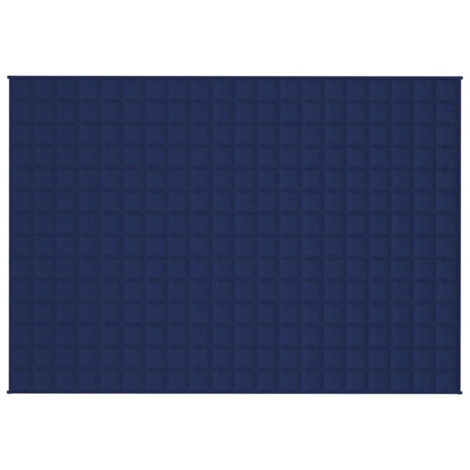 Manta con peso tela azul 140x200 cm 10