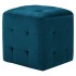 Puf 2 unidades terciopelo azul 30x30x30