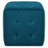 Puf 2 unidades terciopelo azul 30x30x30