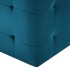 Puf 2 unidades terciopelo azul 30x30x30