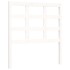 Estructura de cama con cabecero madera maciza blanco 90x200
