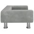 Sofá para niños de terciopelo gris claro 70x45x26,5
