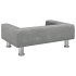 Sofá para niños de terciopelo gris claro 70x45x26,5