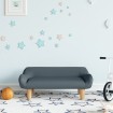 Sofá para niños de tela gris oscuro 70x40x24 cm