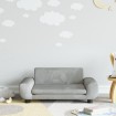 Sofá para niños de terciopelo gris claro 70x45x33 cm