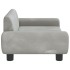 Sofá para niños de terciopelo gris claro 70x45x33