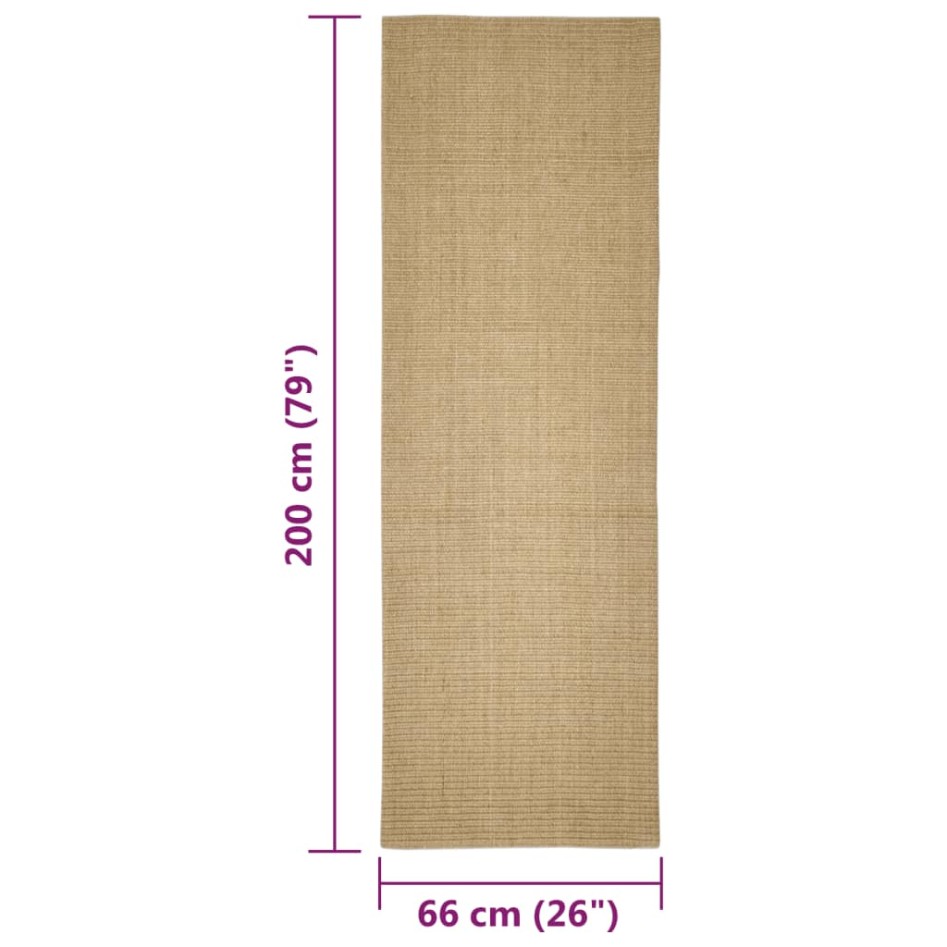 Alfombra de sisal para rascador 66x200