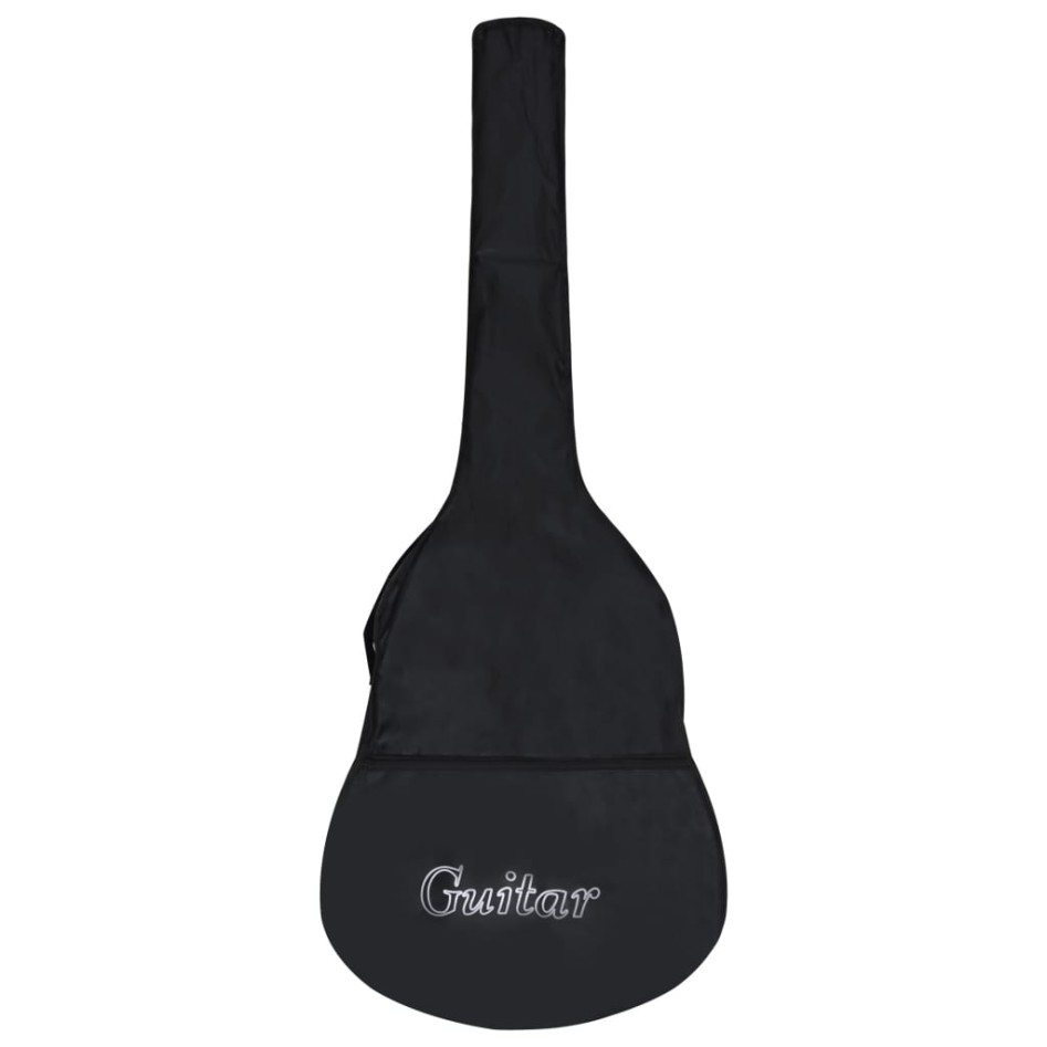 Guitarra clásica para principiantes con funda negro 3/4