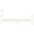 Estructura de cama sin colchón madera de pino blanca 90x200