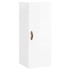 Aparador alto madera contrachapada blanco brillo 34,5x34x180