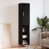 Aparador de madera contrachapada negro 34,5x34x180