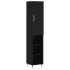 Aparador de madera contrachapada negro 34,5x34x180