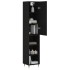 Aparador de madera contrachapada negro 34,5x34x180