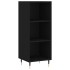 Aparador de madera contrachapada negro 34,5x34x180