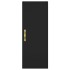 Aparador de madera contrachapada negro 34,5x34x180
