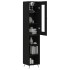 Aparador de madera contrachapada negro 34,5x34x180