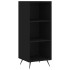 Aparador de madera contrachapada negro 34,5x34x180