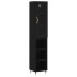 Aparador de madera contrachapada negro 34,5x34x180