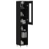 Aparador de madera contrachapada negro 34,5x34x180