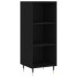Aparador de madera contrachapada negro 34,5x34x180