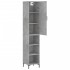 Aparador de madera contrachapada gris hormigón 34,5x34x180