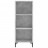 Aparador de madera contrachapada gris hormigón 34,5x34x180